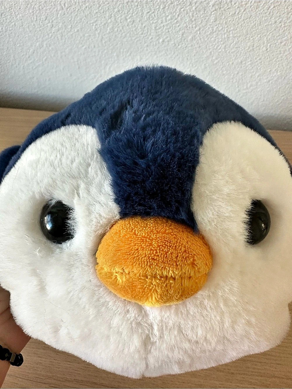 Aurora 12” Penguin Plush Toy Blue & White Like New